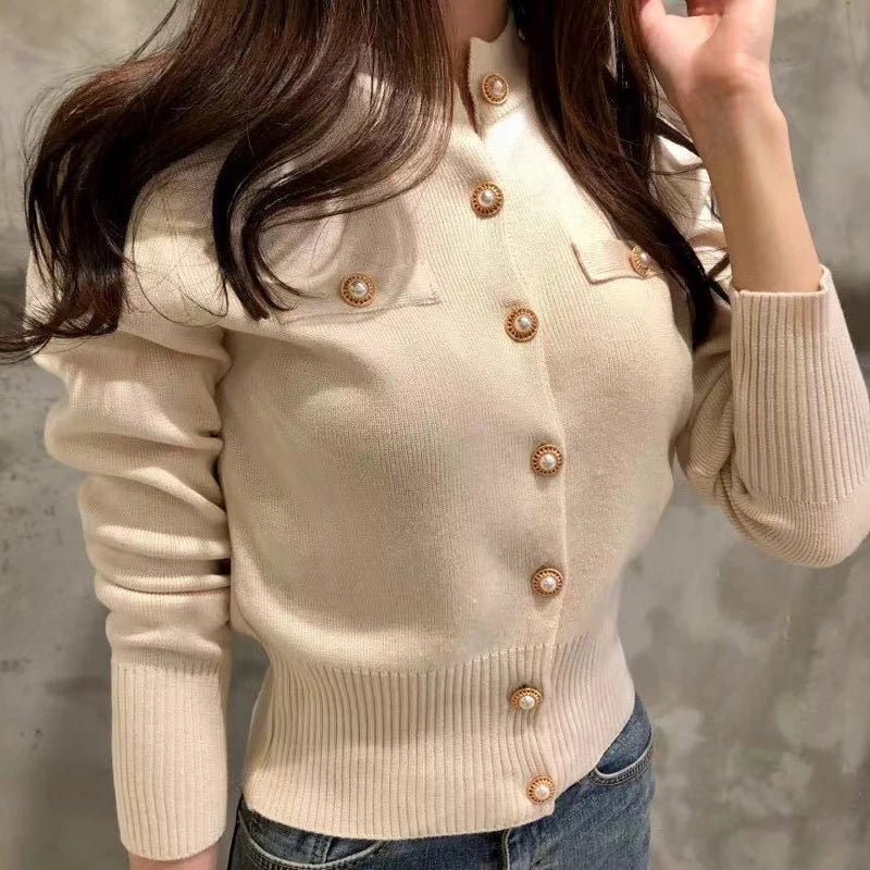 Women’s 2025 Autumn Slim Knit Cardigan