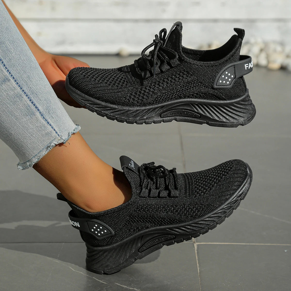 Women's Fly Weaving Casual Sneakers Fall 2025 New Fashion