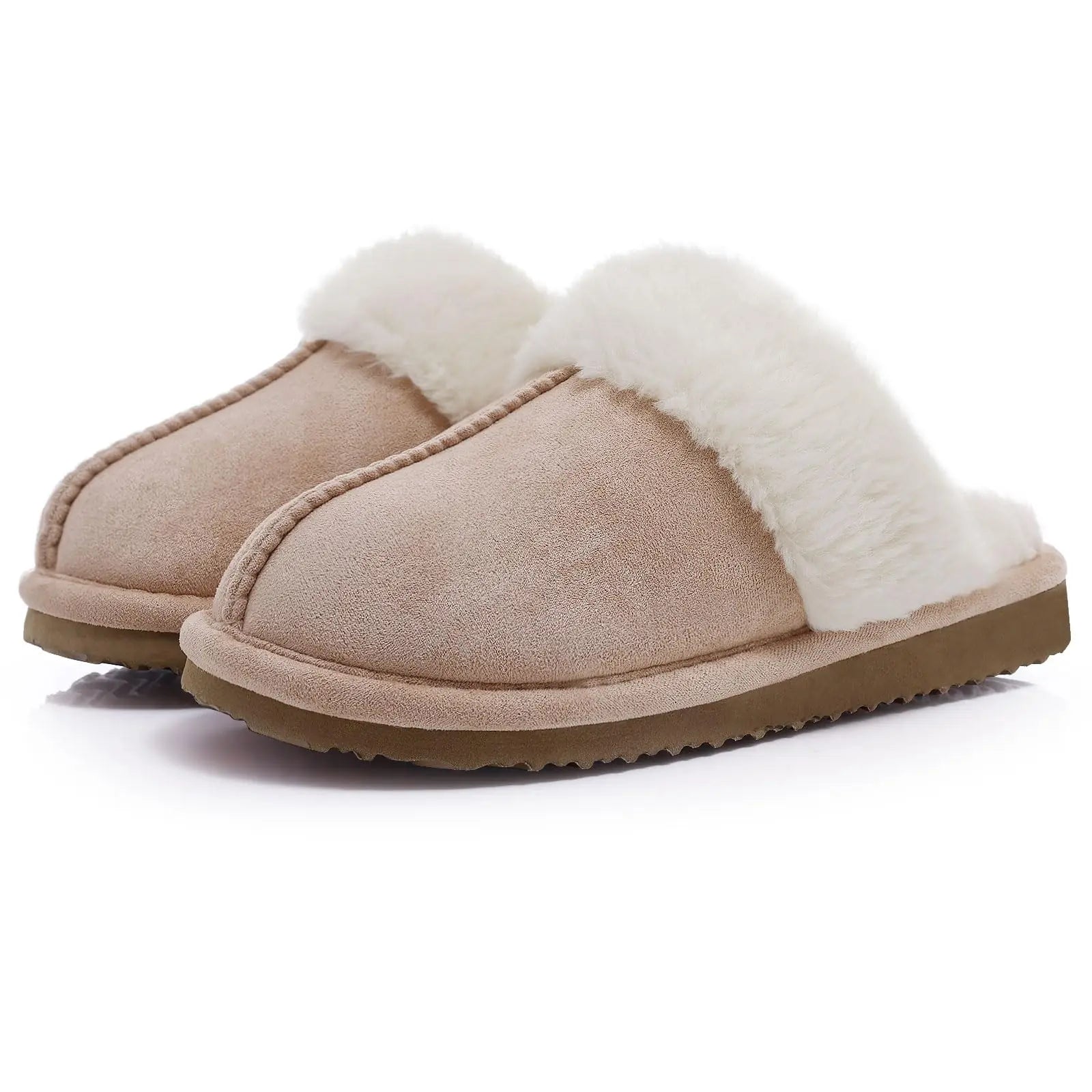 Women's Winter Fuzzy Fluffy Slippers – Soft Indoor & Outdoor Flats