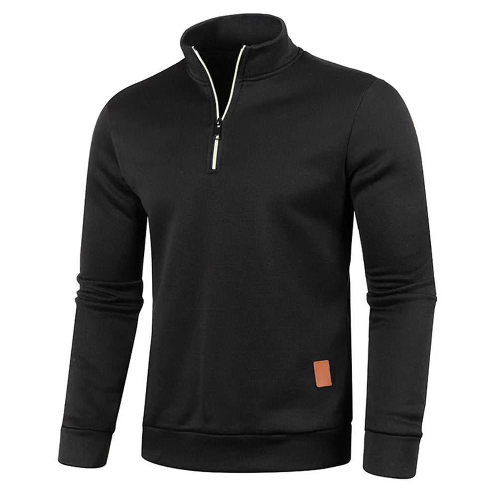 Men’s Half-Zipper Pullover Sweatshirt