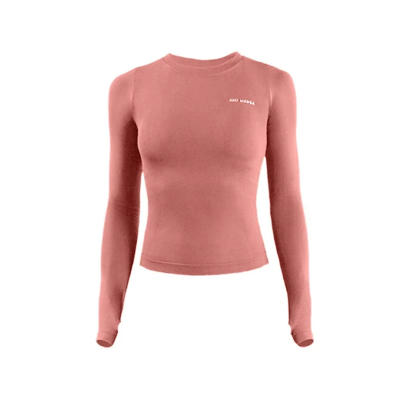 Women’s Long-Sleeve Solid Yoga Top