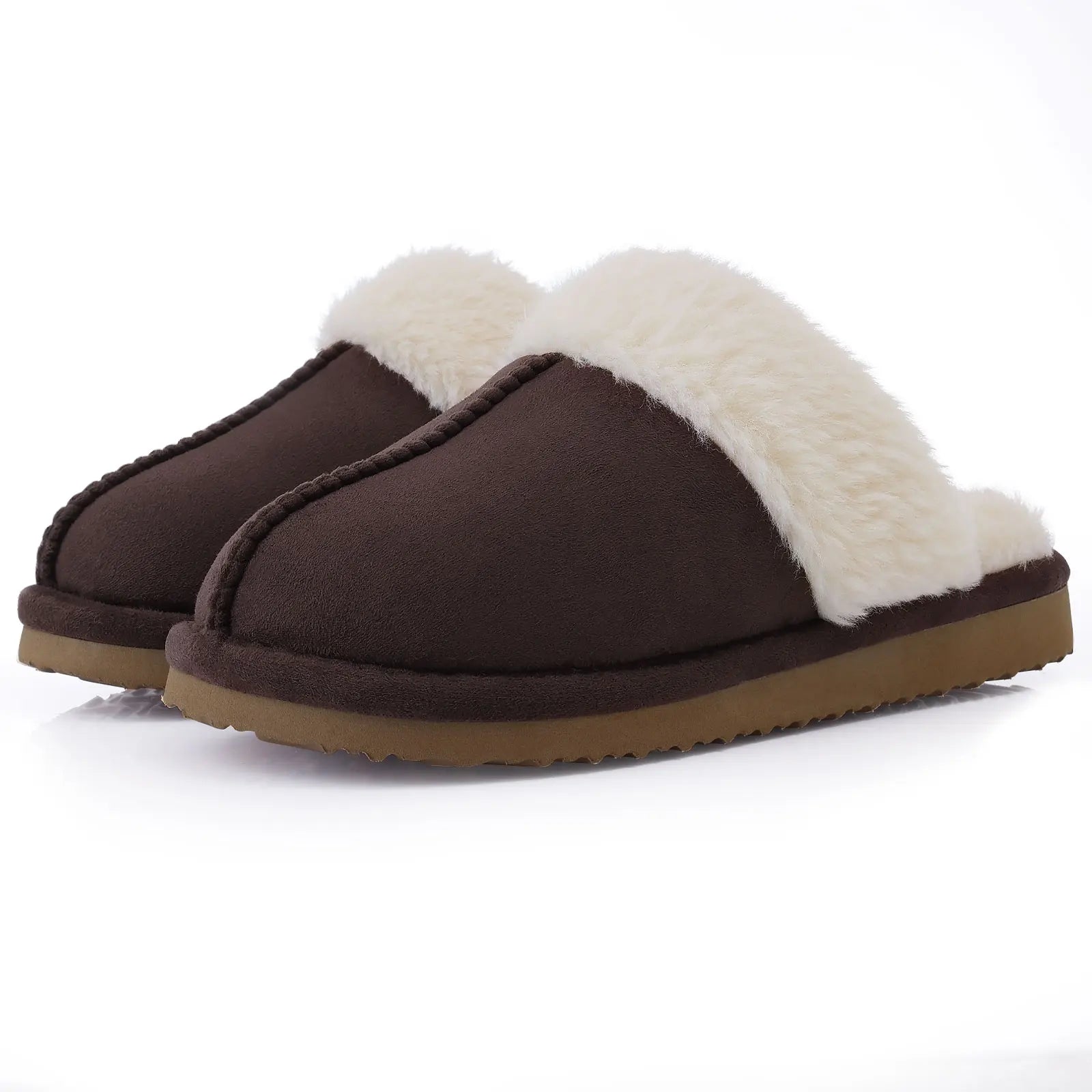 Women's Winter Fuzzy Fluffy Slippers – Soft Indoor & Outdoor Flats