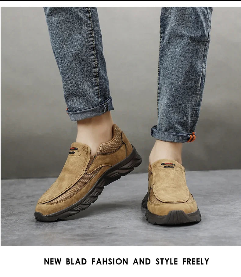 Men’s 2024 Leather Casual Loafers