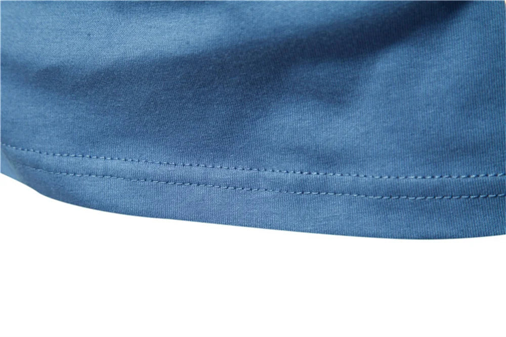 Men’s Solid Cotton Long-Sleeve T-Shirt