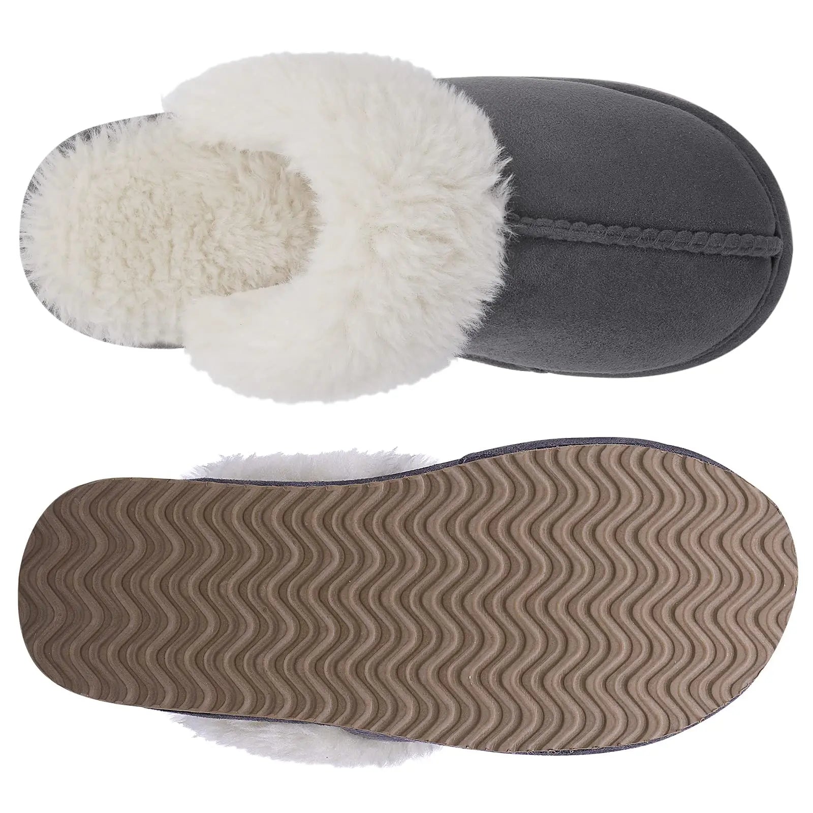 Women's Winter Fuzzy Fluffy Slippers – Soft Indoor & Outdoor Flats