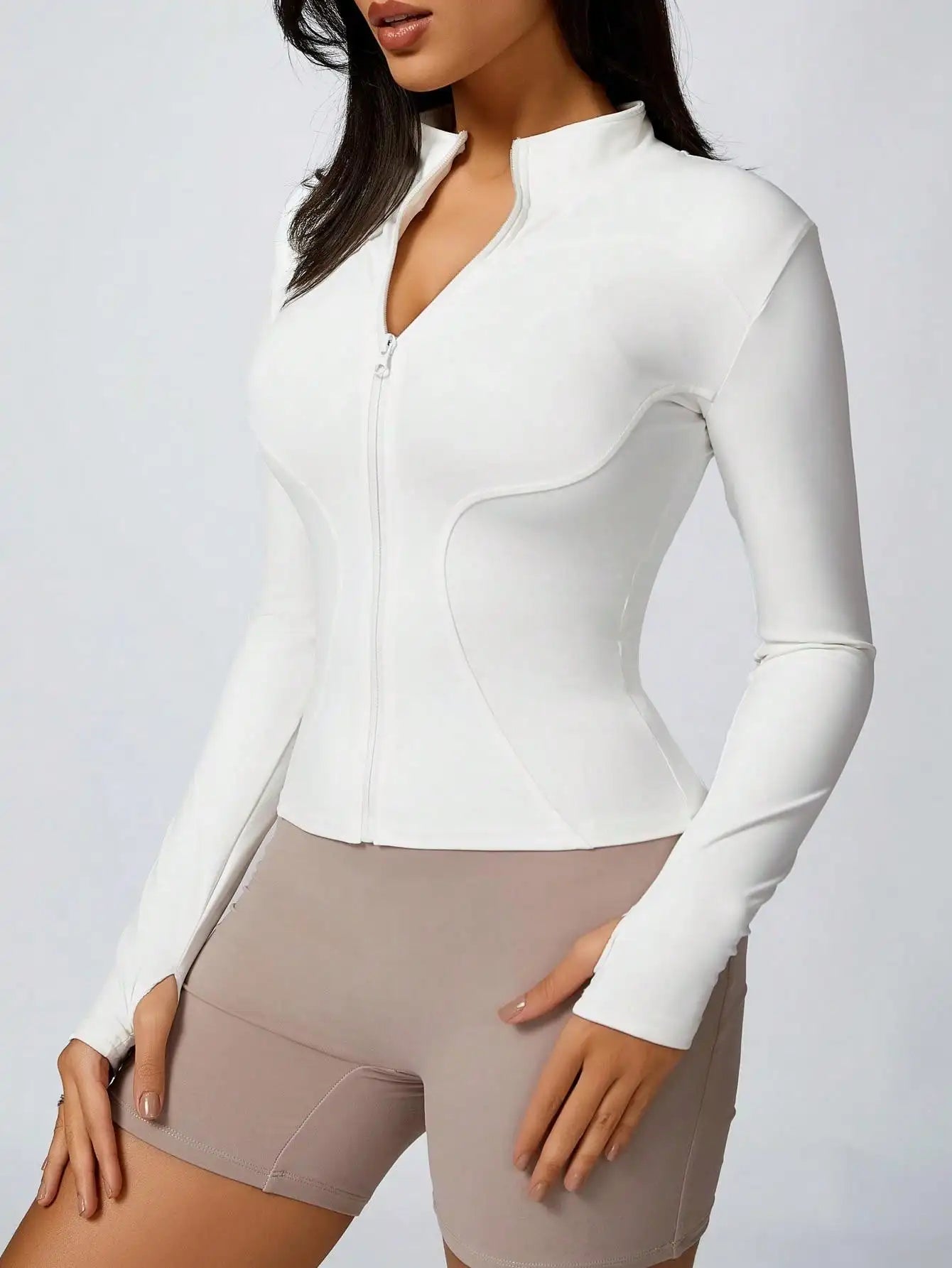 Women’s Zipper Turtleneck Sports Jacket