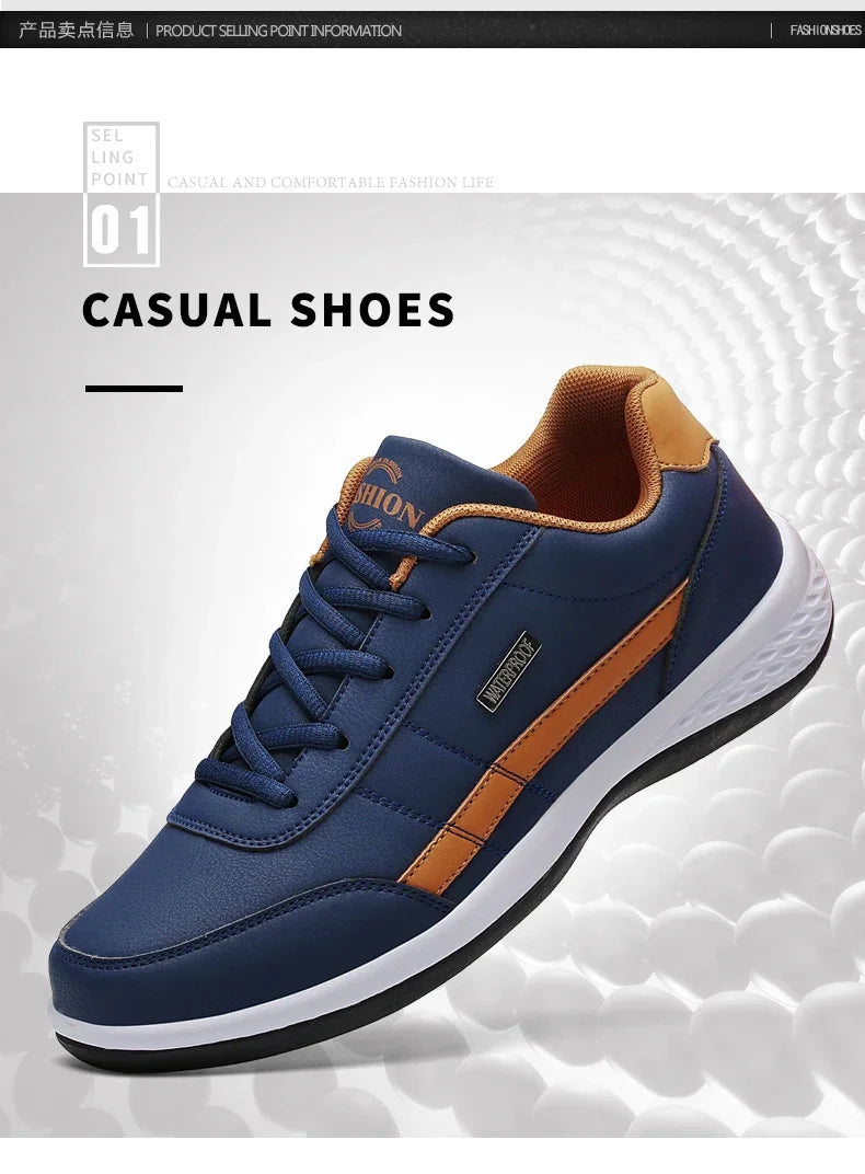 Men’s Waterproof Leather Sneakers