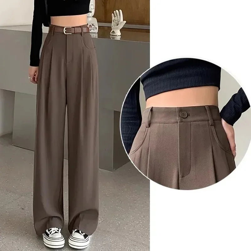 High Waist Wide Leg Pants