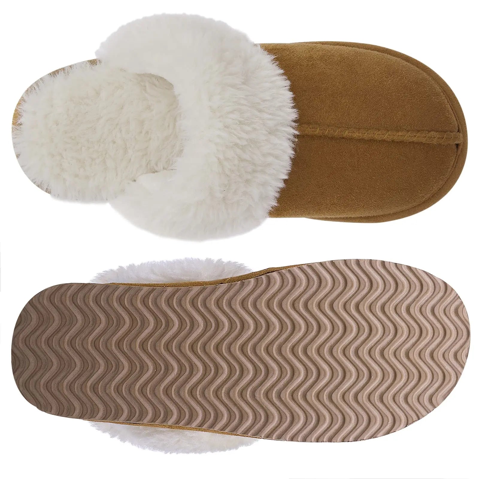 Women's Winter Fuzzy Fluffy Slippers – Soft Indoor & Outdoor Flats