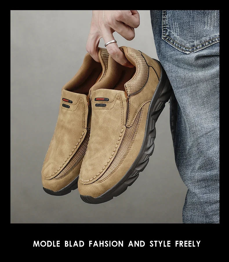 Men’s 2024 Leather Casual Loafers