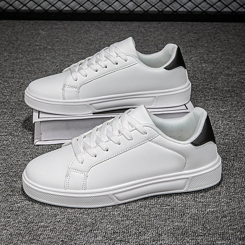 Unisex PU Leather Casual Sneakers