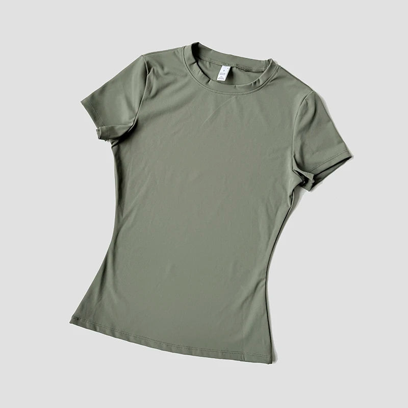 Women’s Seamless Short-Sleeve Yoga Top