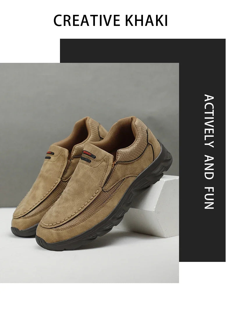 Men’s 2024 Leather Casual Loafers