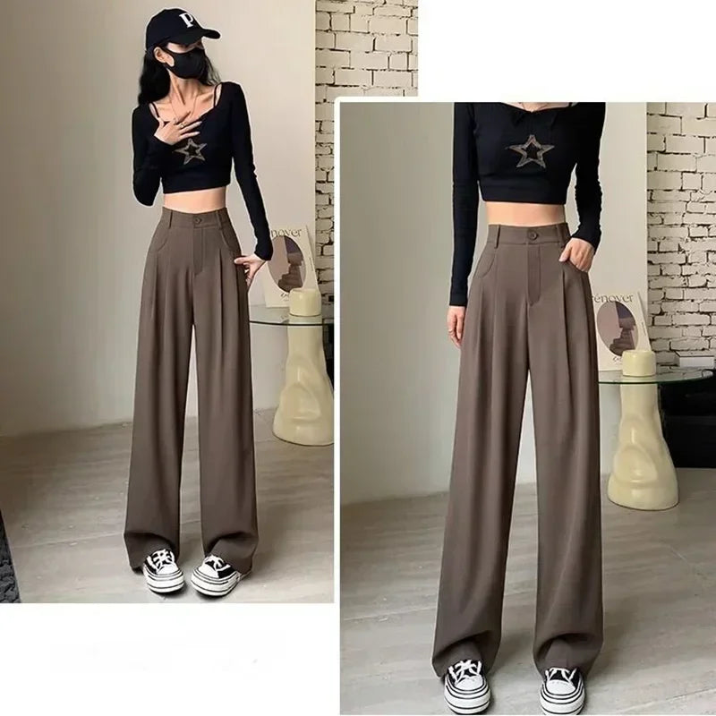 High Waist Wide Leg Pants