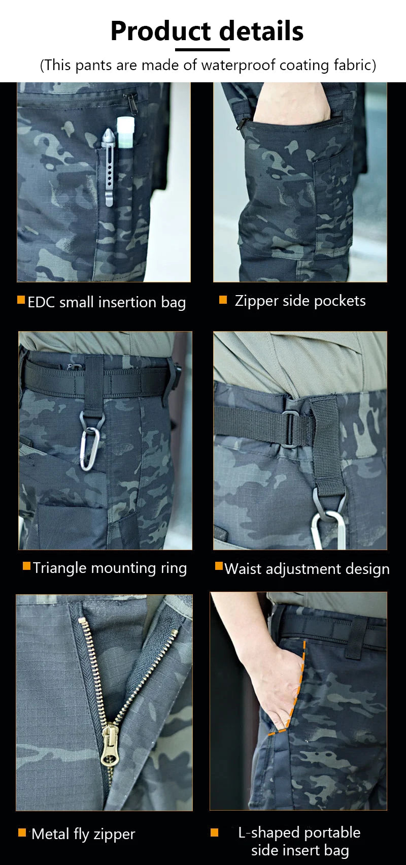 Tactical Outdoor Cargo Work Pants