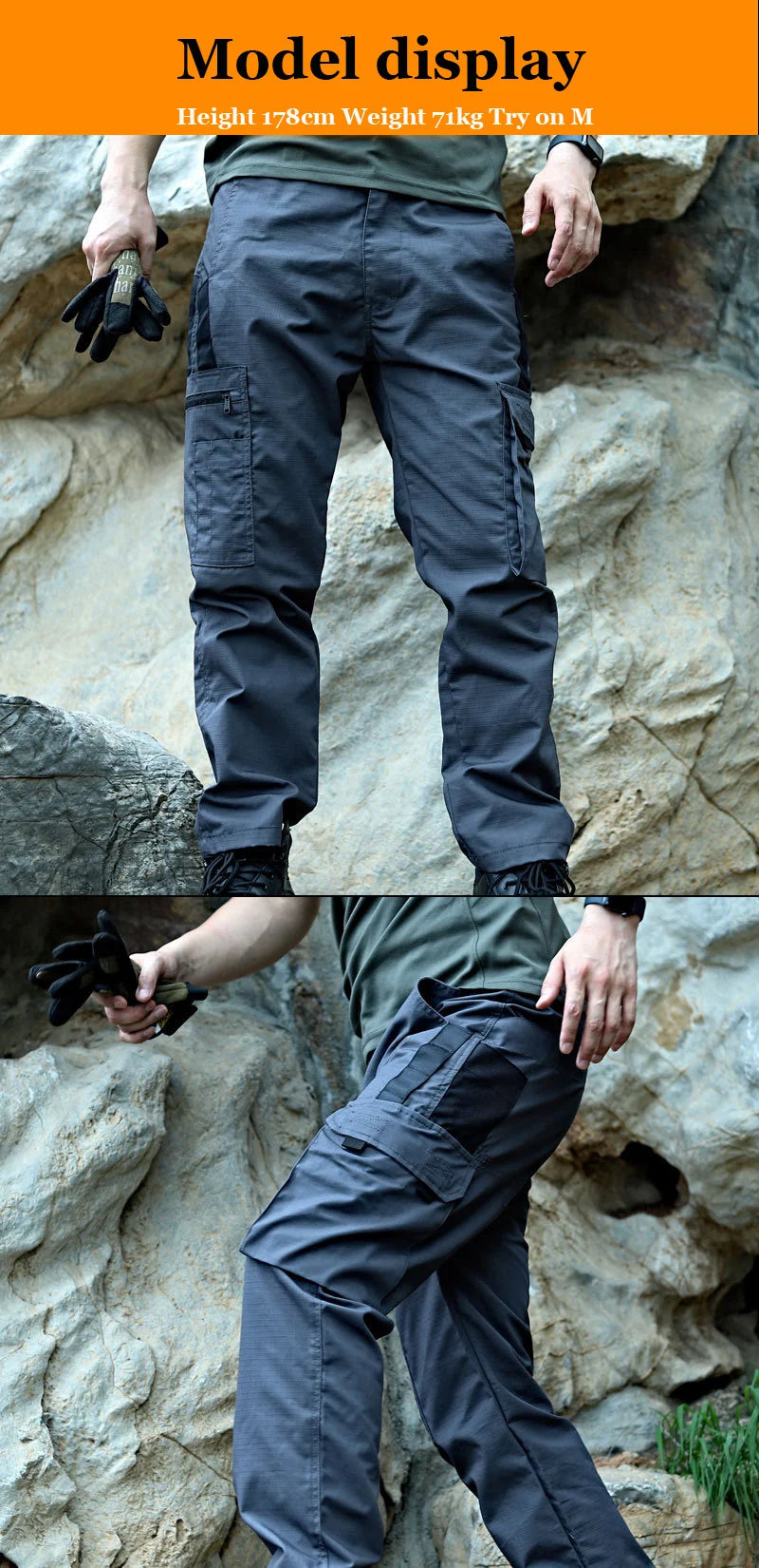 Tactical Outdoor Cargo Work Pants