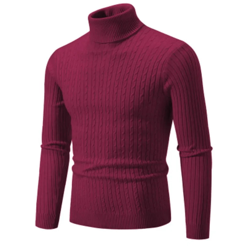 Men’s High Neck Woolen Sweater