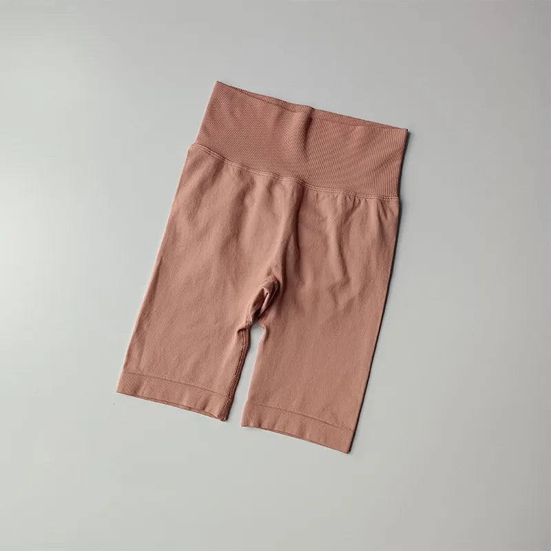 Women’s High-Waist Yoga & Fitness Shorts