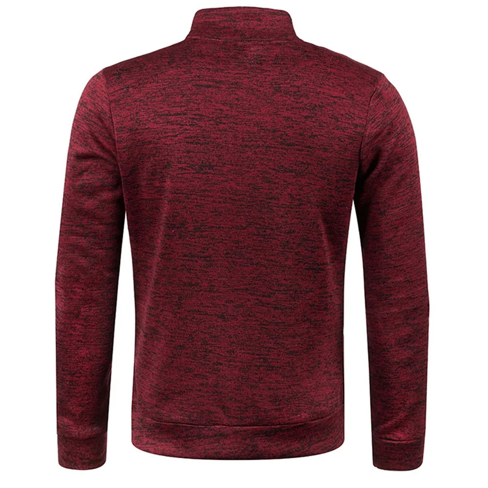 Men’s Half-Zipper Pullover Sweatshirt