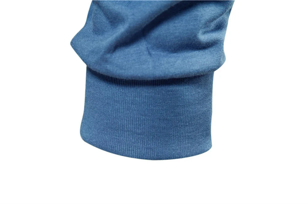 Men’s Solid Cotton Long-Sleeve T-Shirt