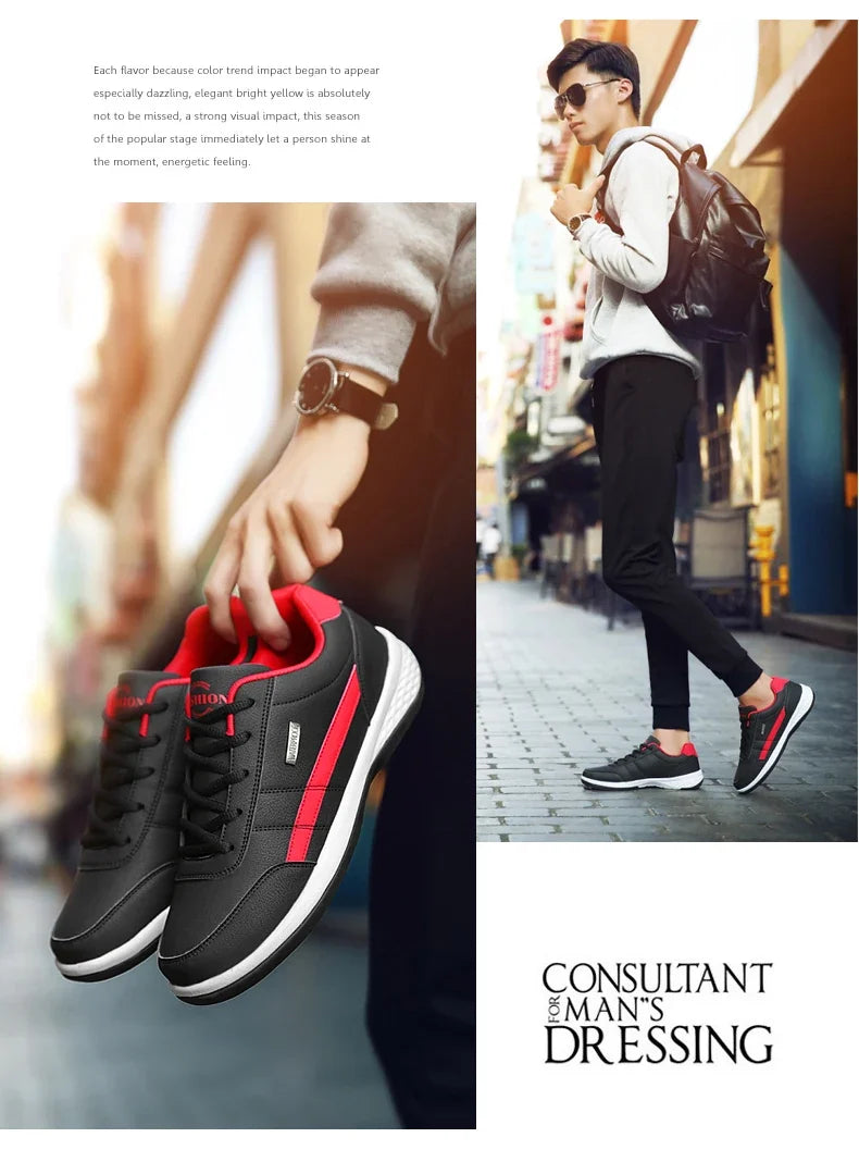 Men’s Waterproof Leather Sneakers