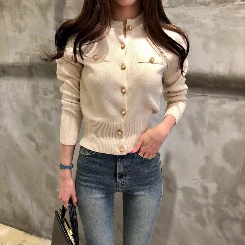 Women’s 2025 Autumn Slim Knit Cardigan