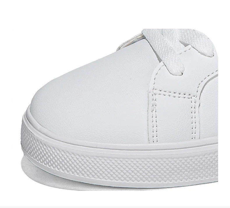 Unisex PU Leather Casual Sneakers