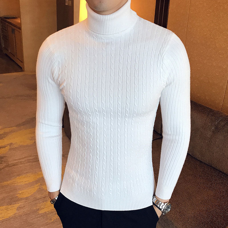 Men’s High Neck Woolen Sweater