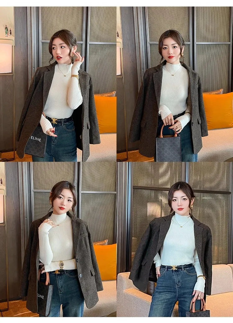 Women’s 2025 Autumn Winter Turtleneck Sweater