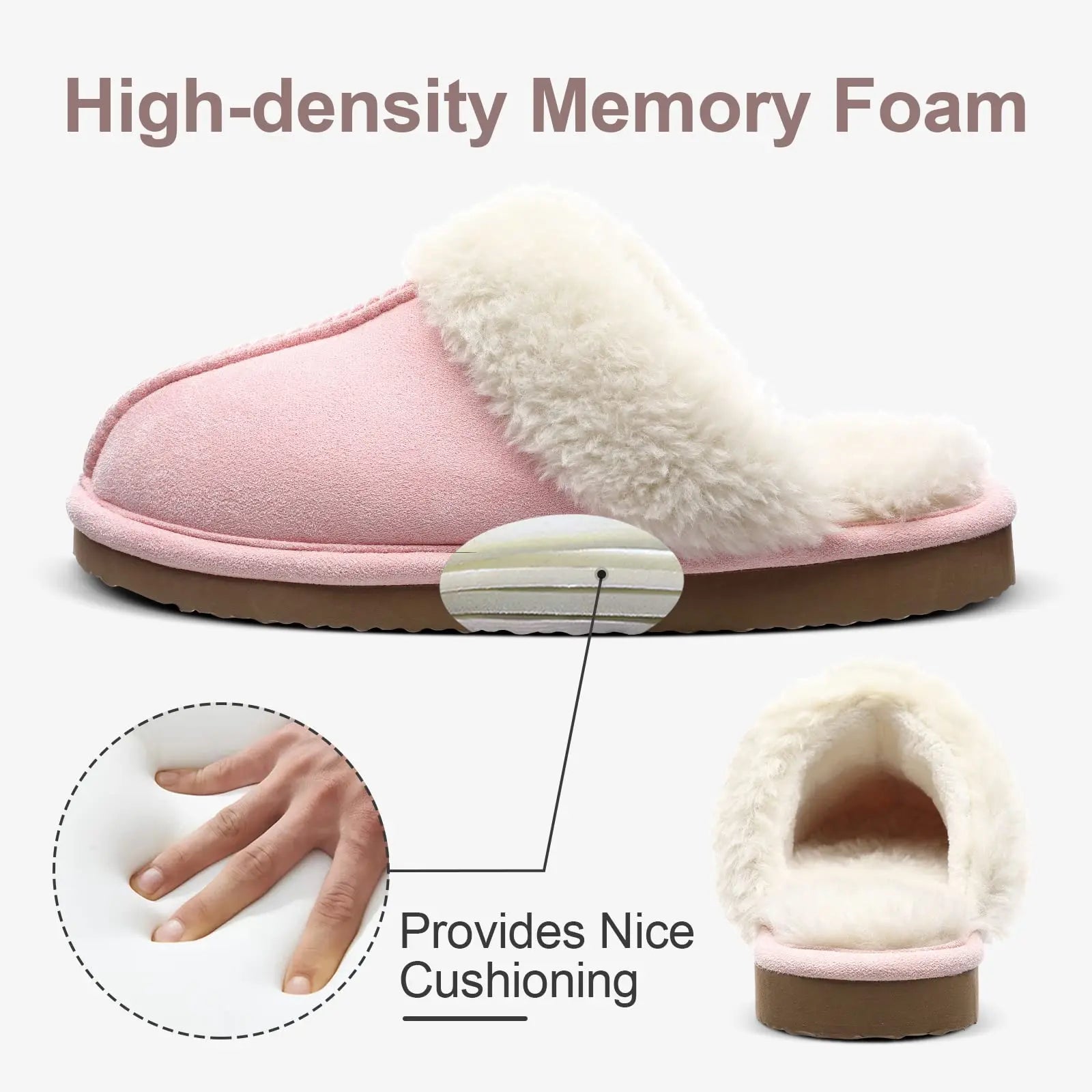Women's Winter Fuzzy Fluffy Slippers – Soft Indoor & Outdoor Flats