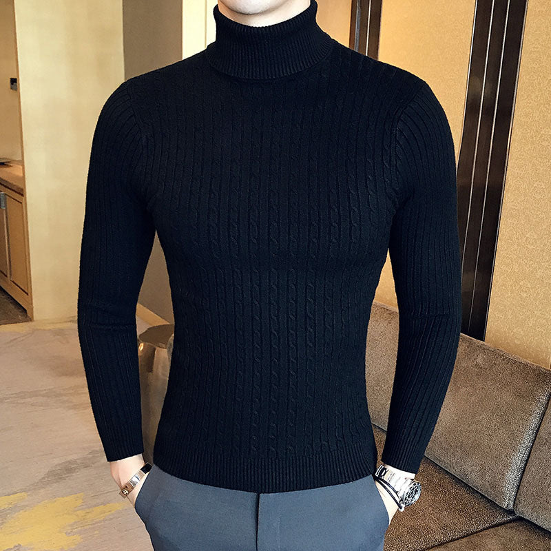 Men’s High Neck Woolen Sweater