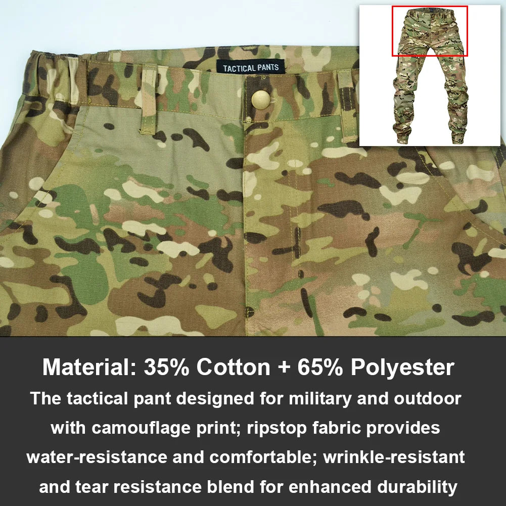 Mege Tactical Ripstop Cargo Joggers