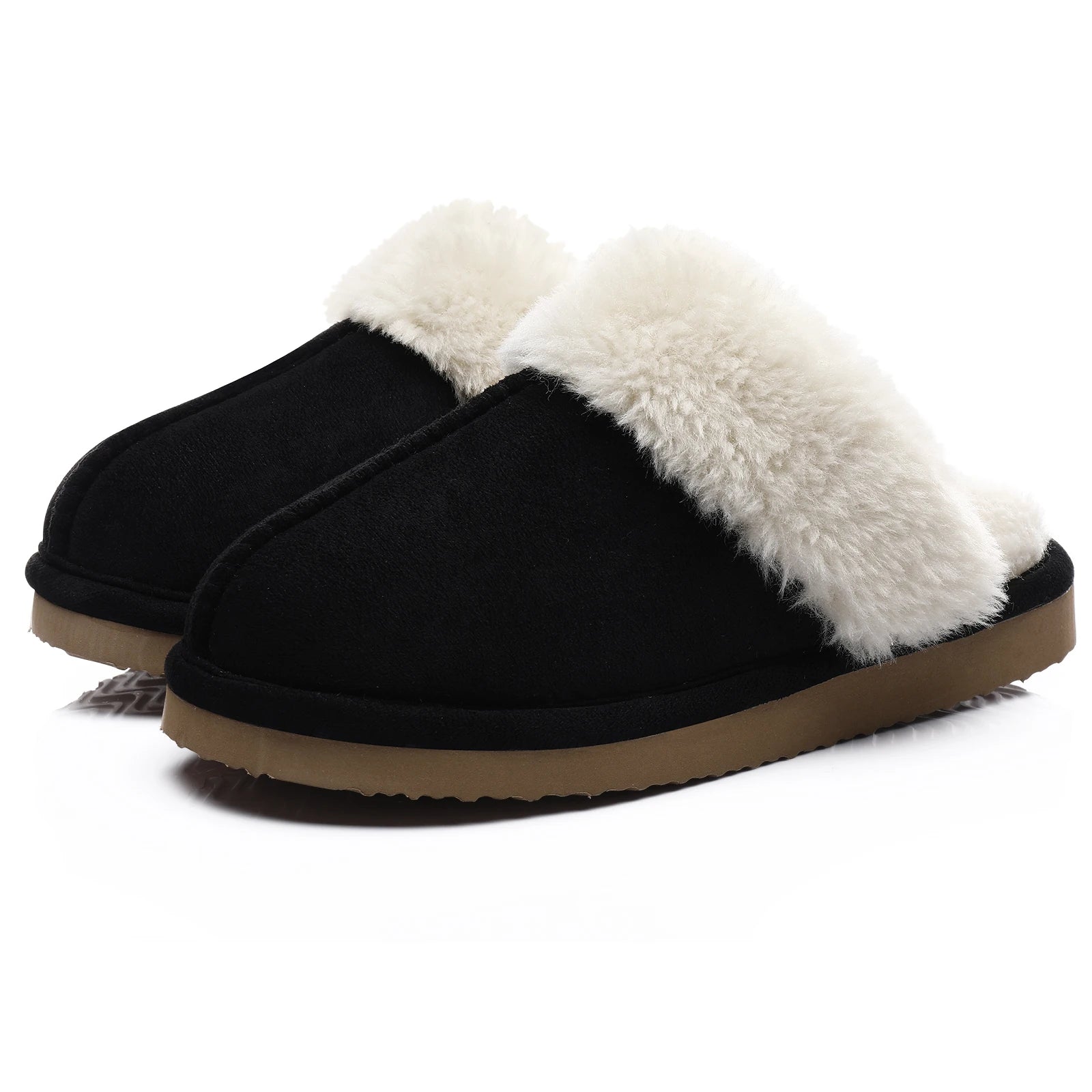Women's Winter Fuzzy Fluffy Slippers – Soft Indoor & Outdoor Flats