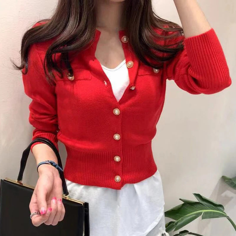 Women’s 2025 Autumn Slim Knit Cardigan