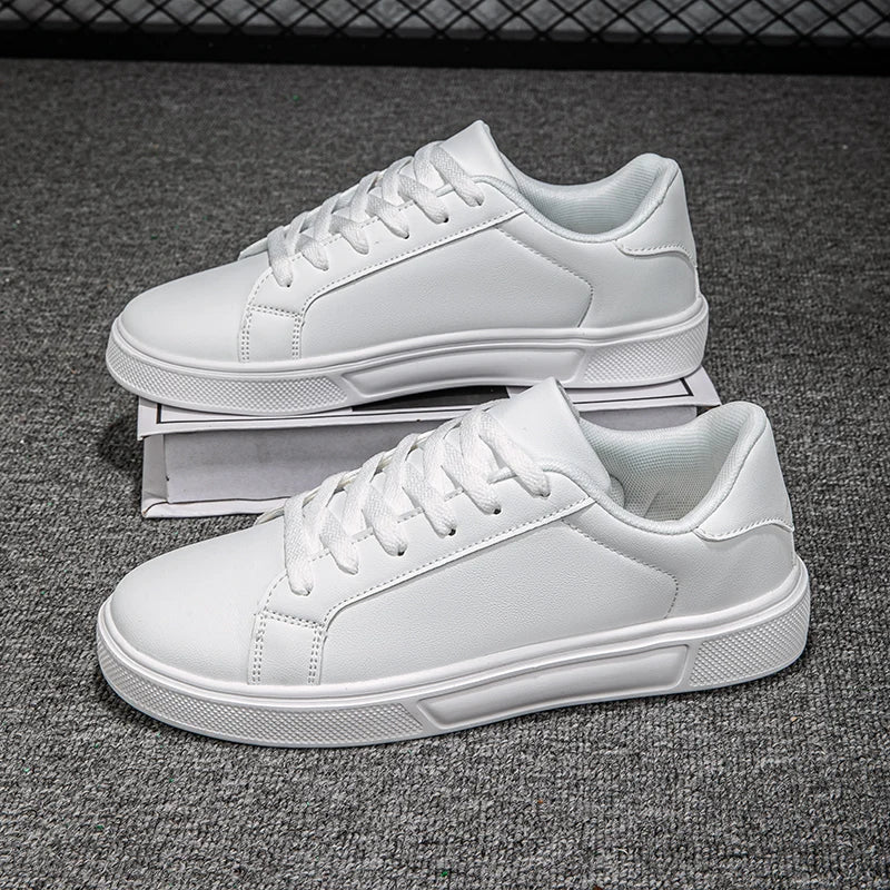 Unisex PU Leather Casual Sneakers