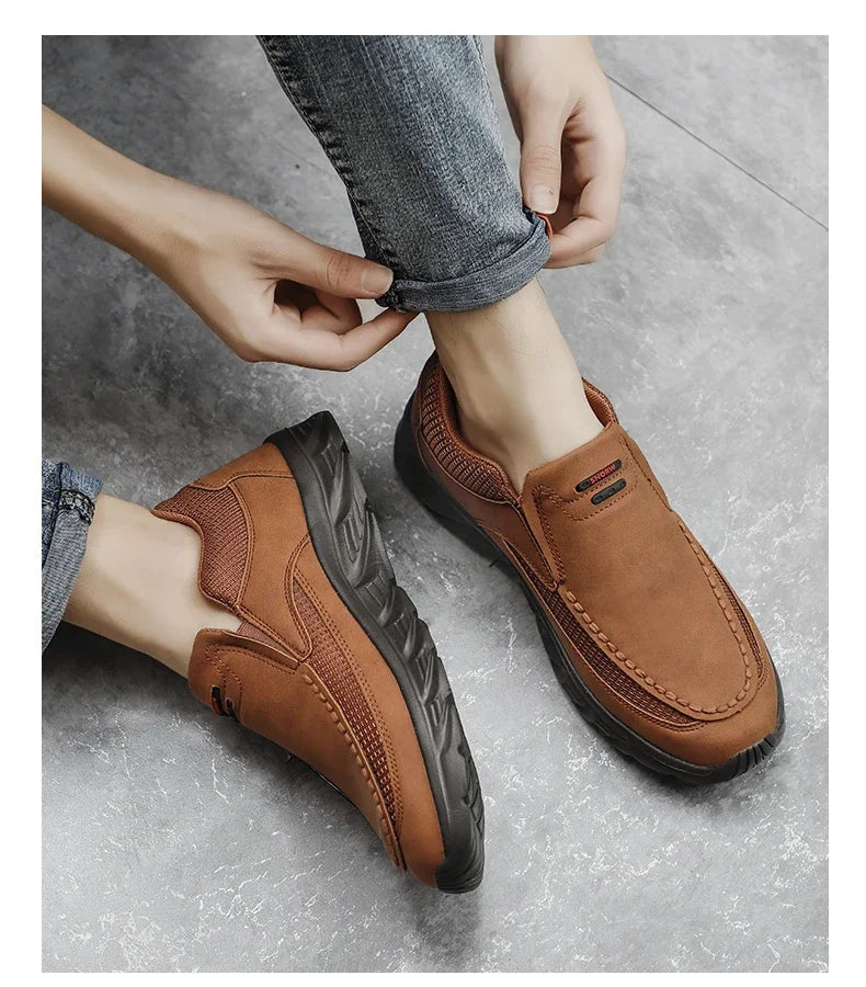 Men’s 2024 Leather Casual Loafers