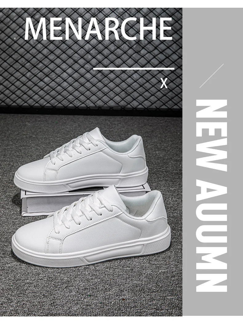 Unisex PU Leather Casual Sneakers