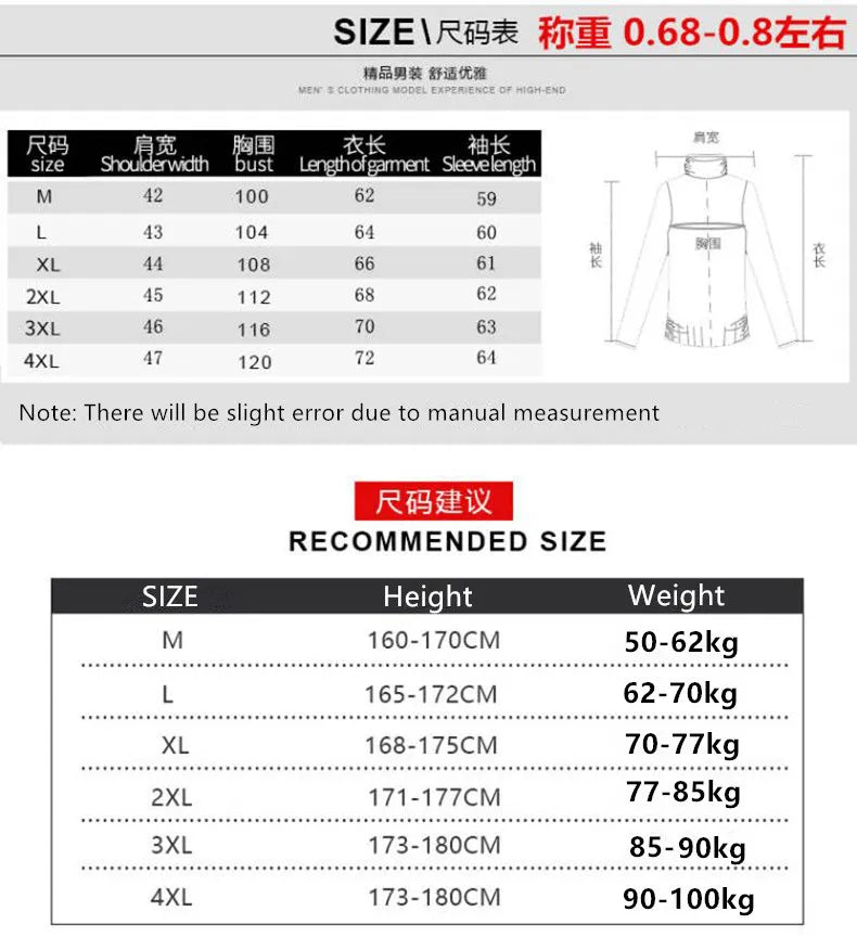 Men’s Autumn Winter Stand Collar Zipper Sweater