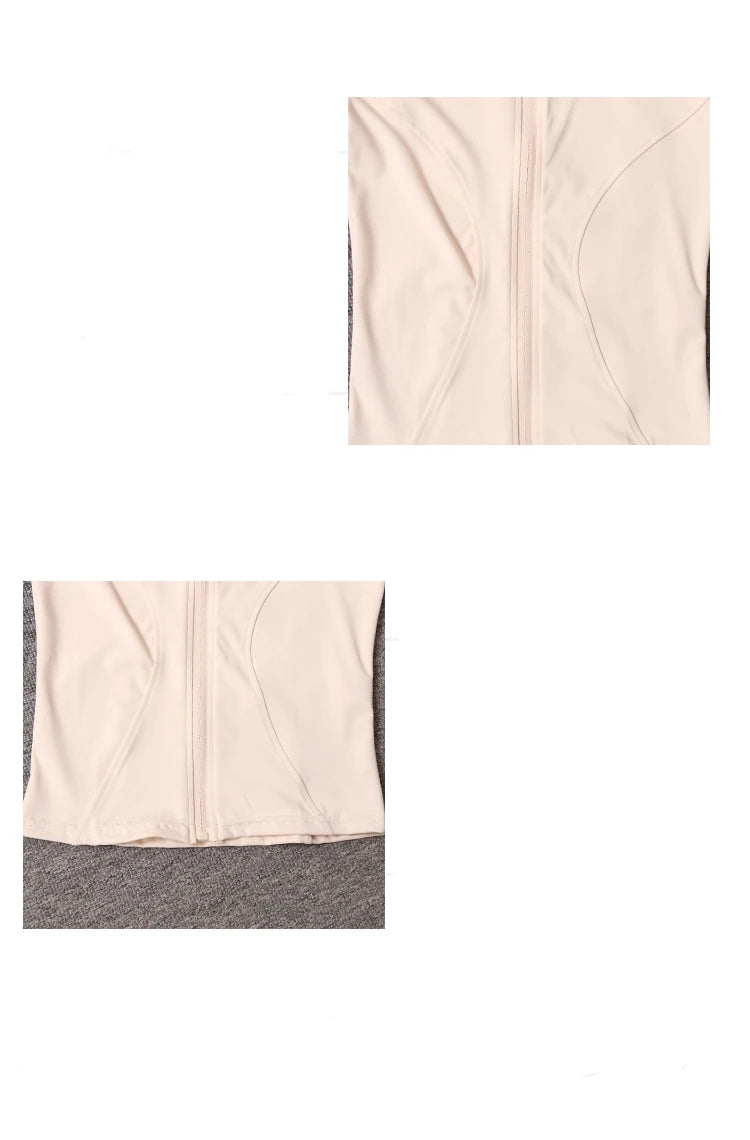 Women’s Slim-Fit Quick-Dry Zip Fitness Top