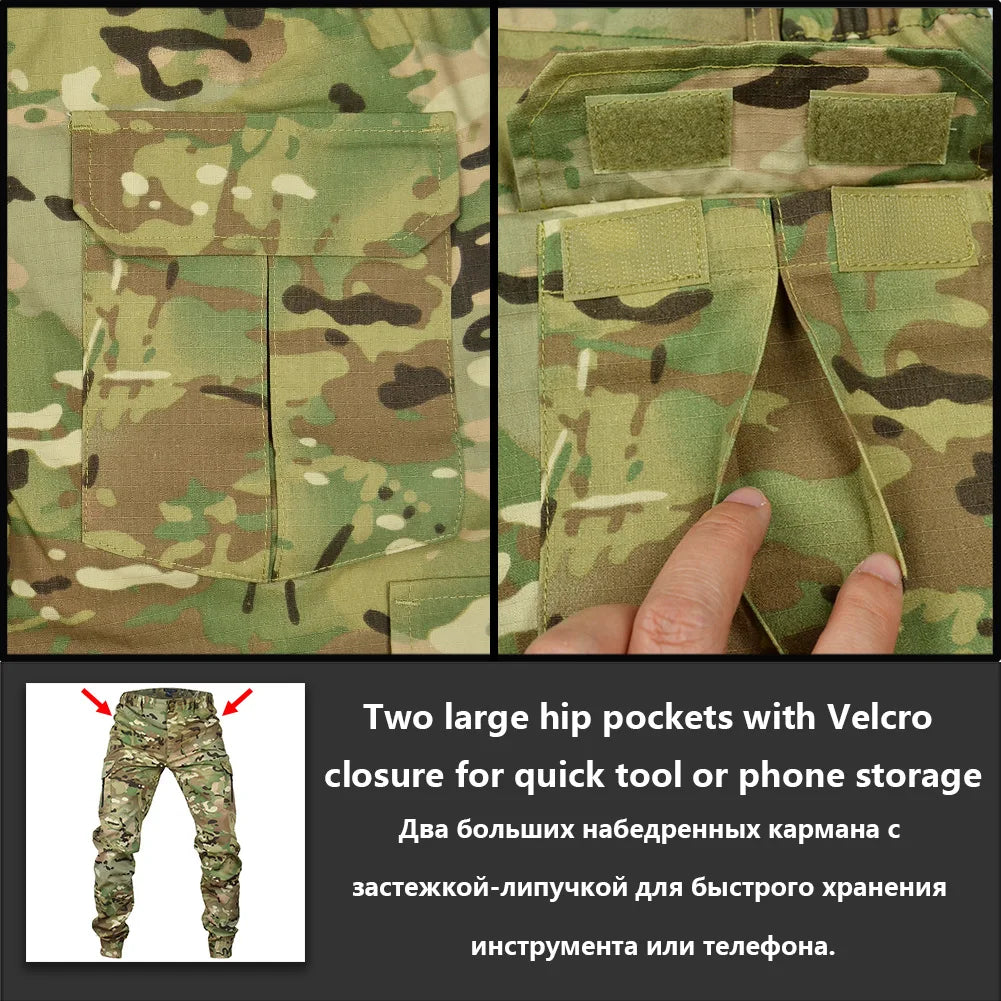 Mege Tactical Ripstop Cargo Joggers