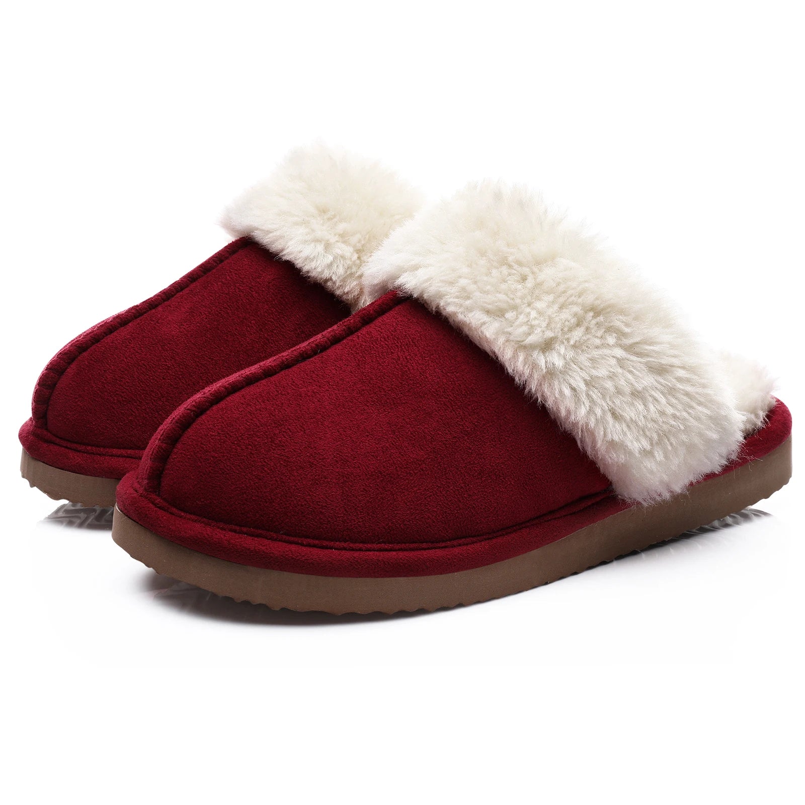 Women's Winter Fuzzy Fluffy Slippers – Soft Indoor & Outdoor Flats