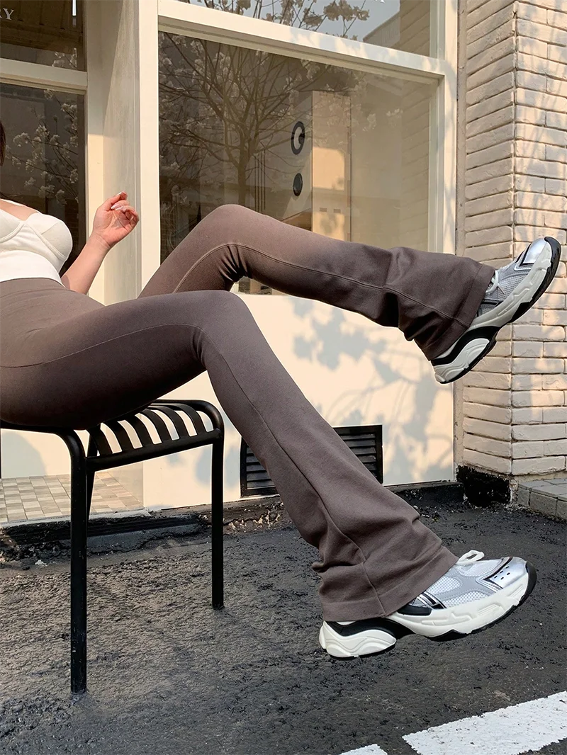 High-Waisted Seamless Flared Yoga Leggings