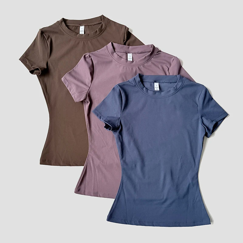 Women’s Seamless Short-Sleeve Yoga Top