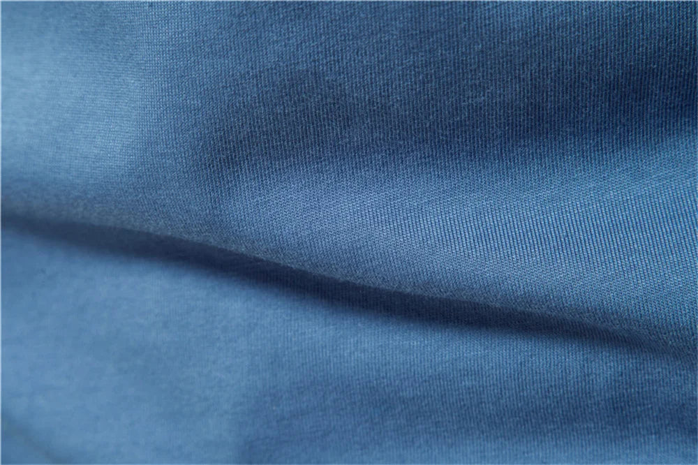 Men’s Solid Cotton Long-Sleeve T-Shirt