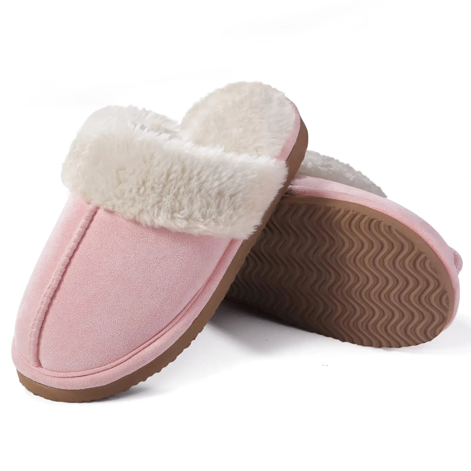 Women's Winter Fuzzy Fluffy Slippers – Soft Indoor & Outdoor Flats