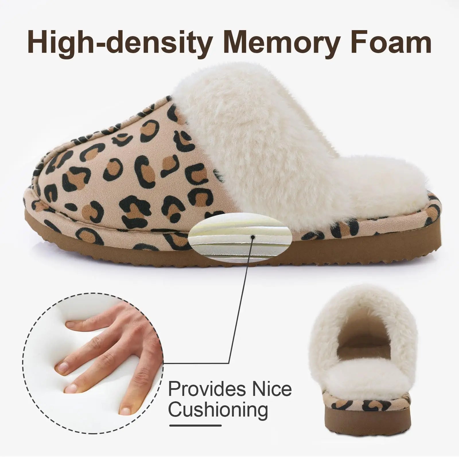 Women's Winter Fuzzy Fluffy Slippers – Soft Indoor & Outdoor Flats