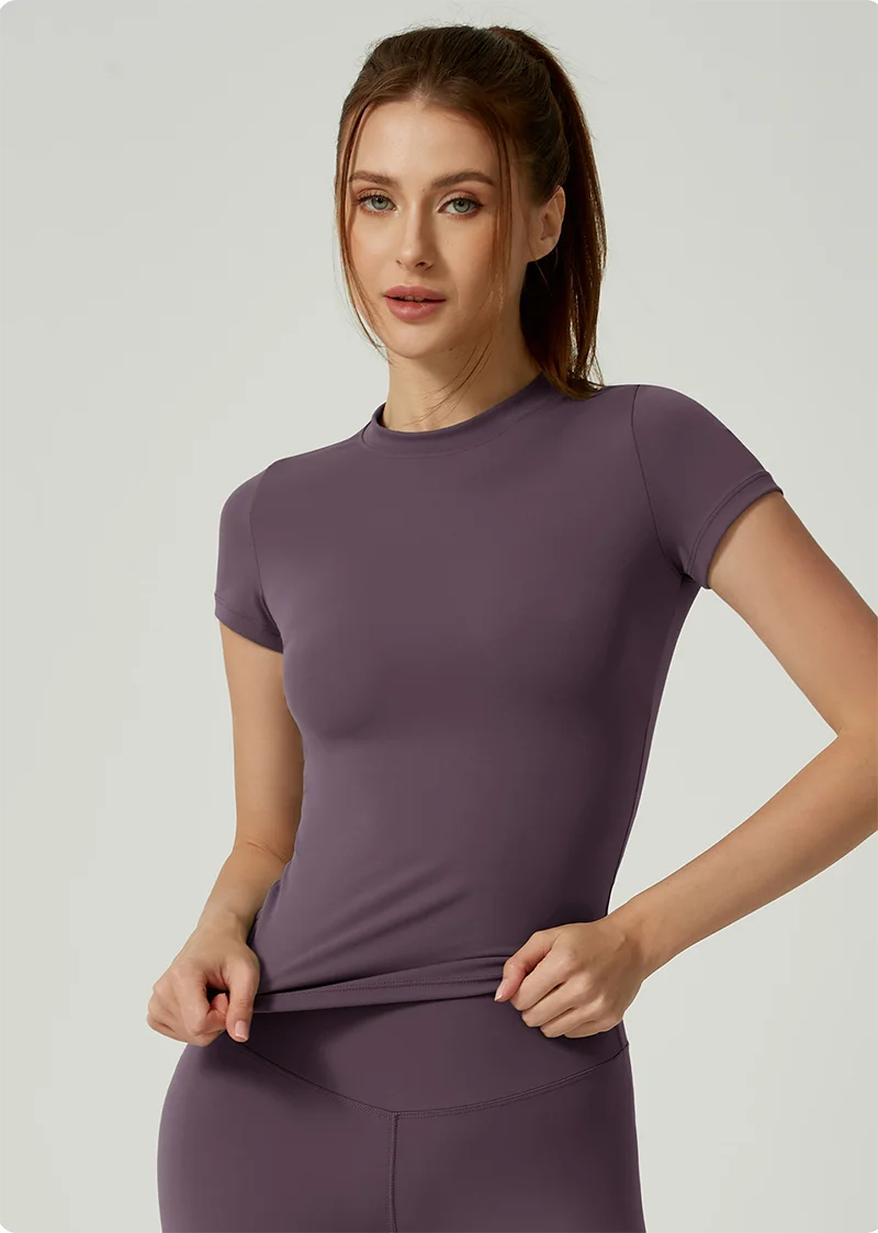 Women’s Seamless Short-Sleeve Yoga Top