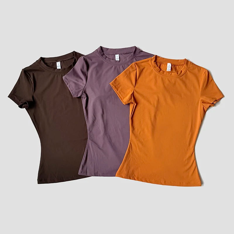 Women’s Seamless Short-Sleeve Yoga Top