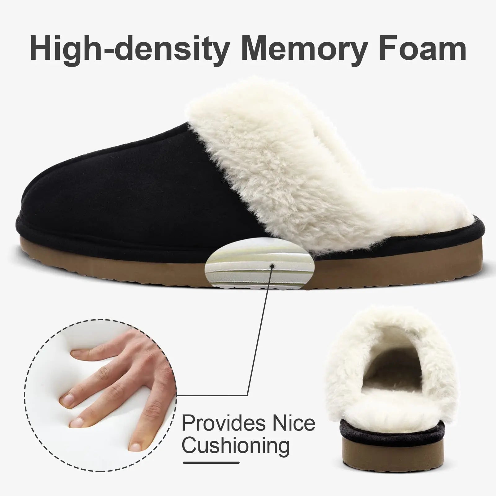 Women's Winter Fuzzy Fluffy Slippers – Soft Indoor & Outdoor Flats
