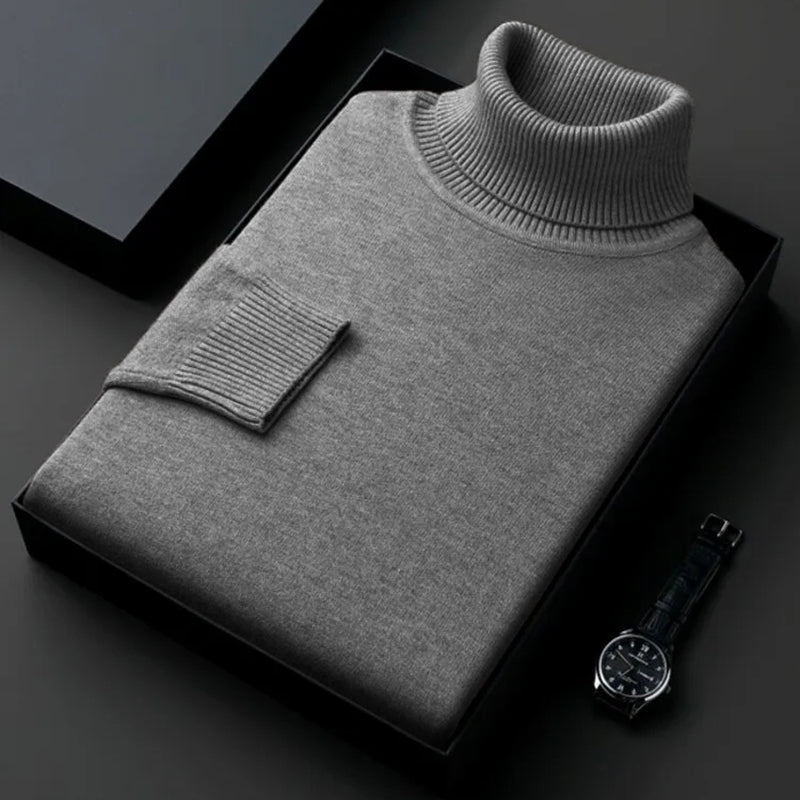 Men’s Slim Fit Knitted Turtleneck Sweater